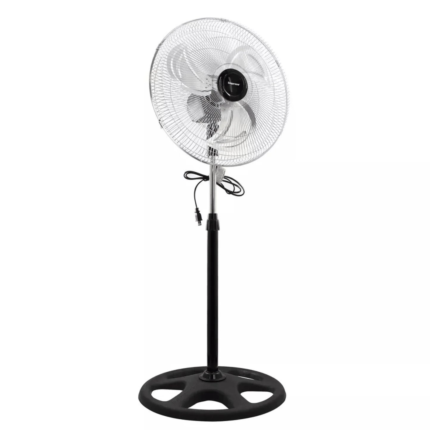 Impress 18-Inch Chrome Hi-Speed Industrial Standing Oscillating Fan