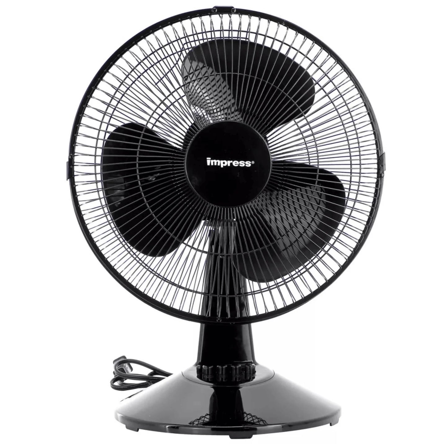 Impress 12-Inch 3-Speed Oscillating Desk and Table Fan