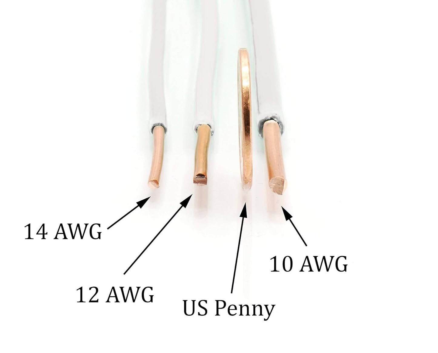 150 Feet (45 Meter) - Insulated Solid Copper THHN/THWN Wire - 12 AWG, Made in the USA, Residential, Commerical, Industrial, Grounding, Electrical Rated for 600 Volts - in White
