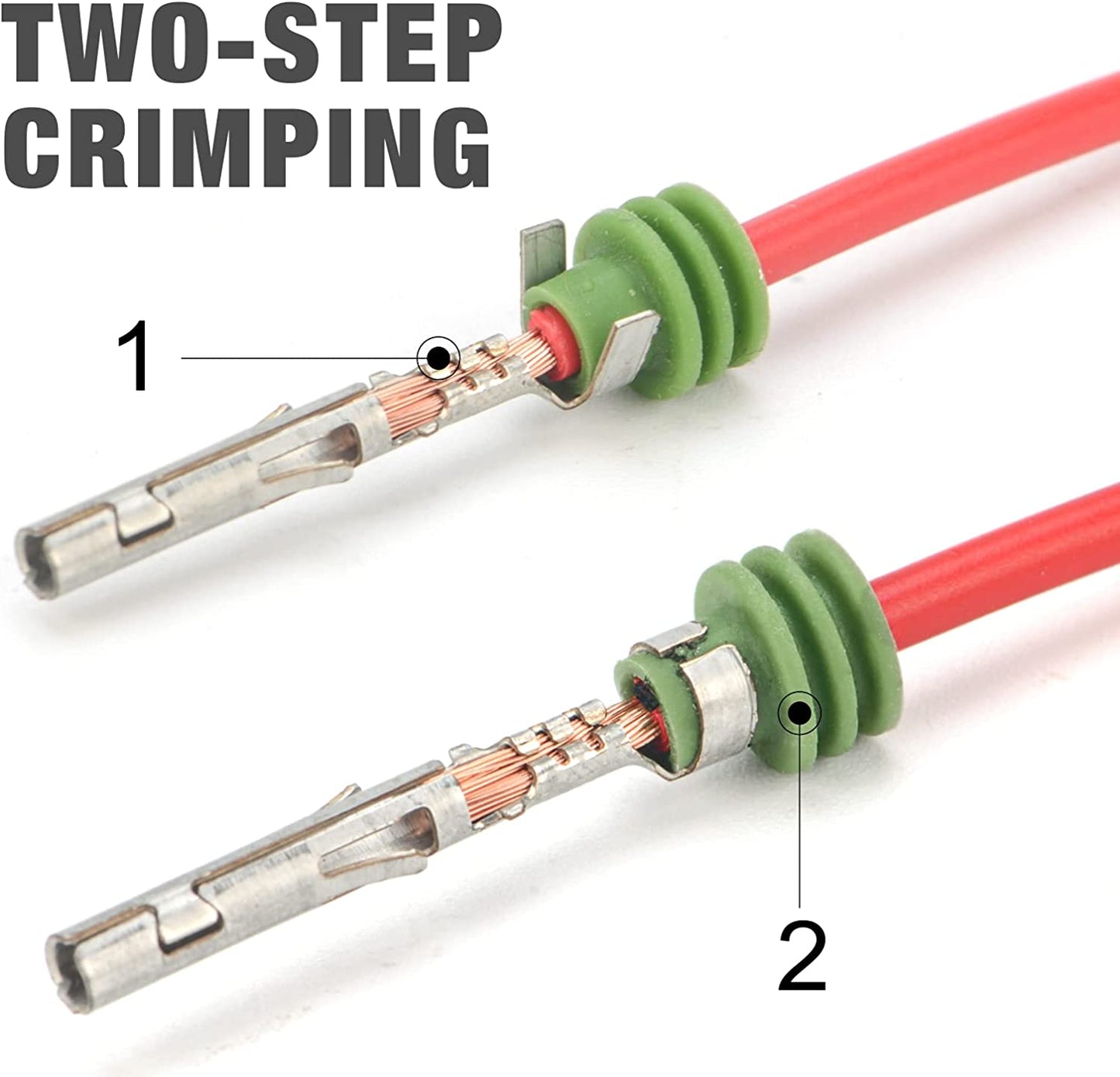 Icrimp Weather Pack Crimper Tools for Delphi APTIV Packard Weather Pack Terminals Metri-Pack Connectors for Sealed Terminals