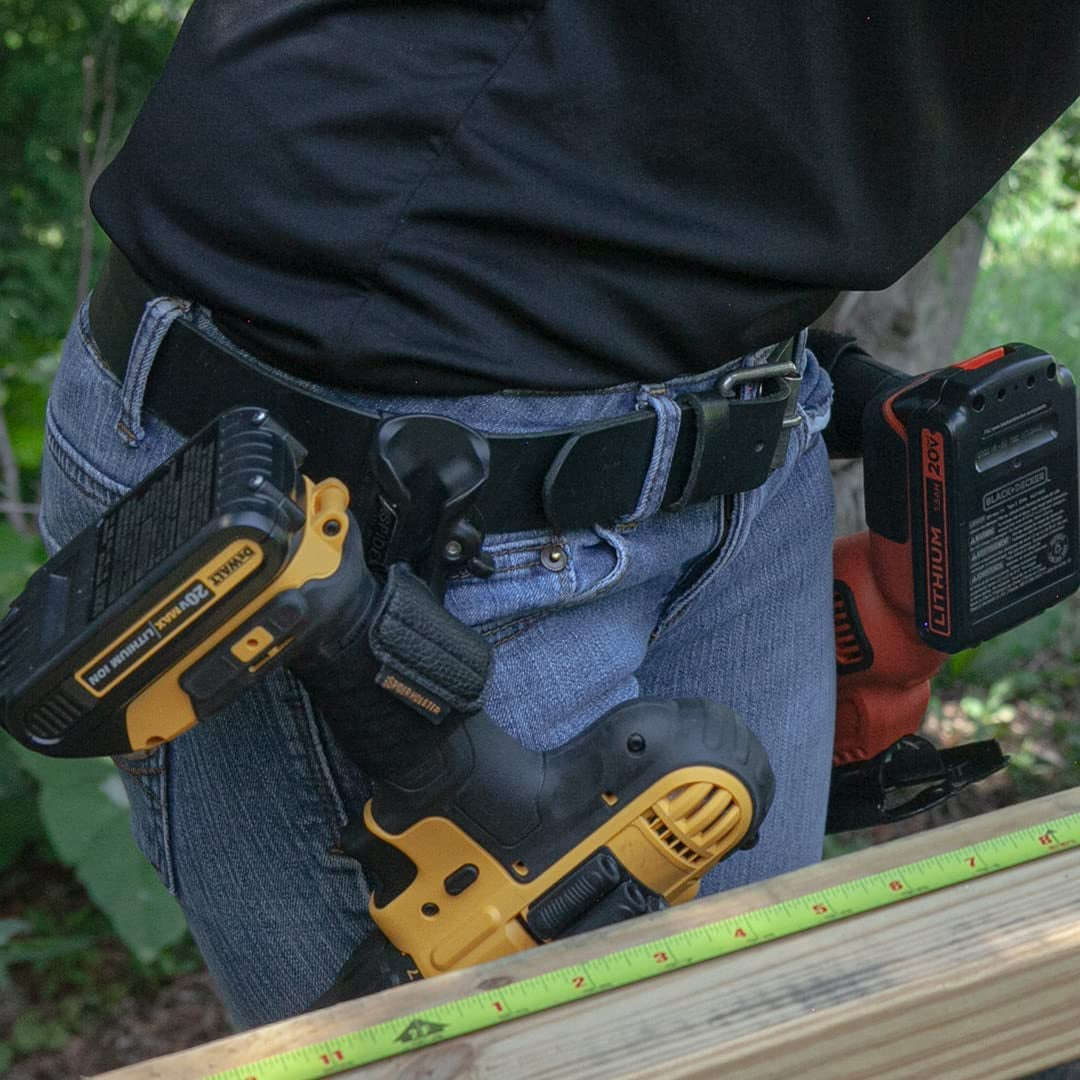 Tool Holster - Improve the Way You Carry Your Power Drill, Driver, Multitool, Pneumatic, Multi-Tool and More on Your Belt - Compatible with All Major Tool Brands