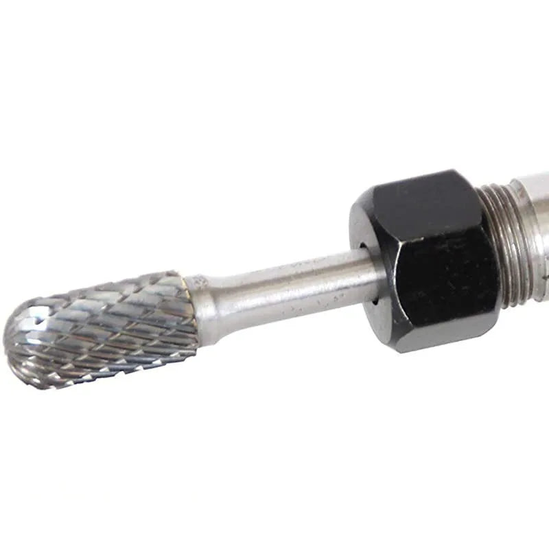 Tungsten Carbide Rotary File Burr Style C Ball Nose Cylinder 6Mm 1/4 Shank Mould Carving Tools Single Cut Milling Cutter Metal