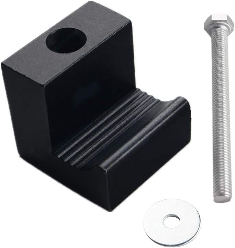 Universal Premium Heavy Duty Tool Box Tie down Aluminum J Hook Crossover Toolbox Pickup Pair (2 PCS, Black)