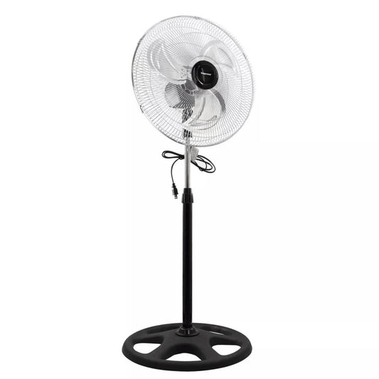 Impress 18-Inch Chrome Hi-Speed Industrial Standing Oscillating Fan