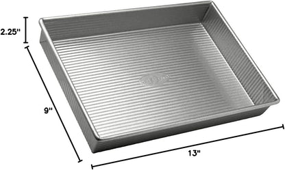 Bakeware Rectangular Cake Pan, 9 X 13 Inch, Nonstick & Quick Release Coating, Aluminized Steel