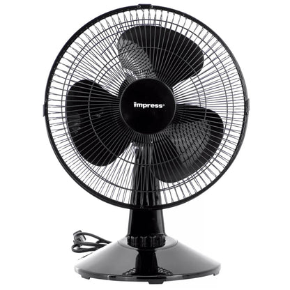 Impress 12-Inch 3-Speed Oscillating Desk and Table Fan