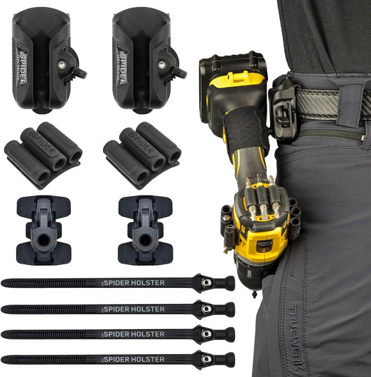 Tool Holster - Improve the Way You Carry Your Power Drill, Driver, Multitool, Pneumatic, Multi-Tool and More on Your Belt - Compatible with All Major Tool Brands