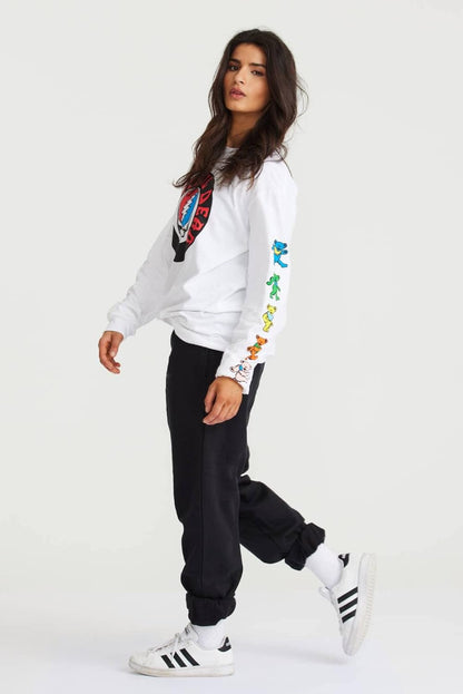 Grateful Dead Men'S Long Sleeve T-Shirt Steal Your Face Stealie Dancing Bears Officially Licensed