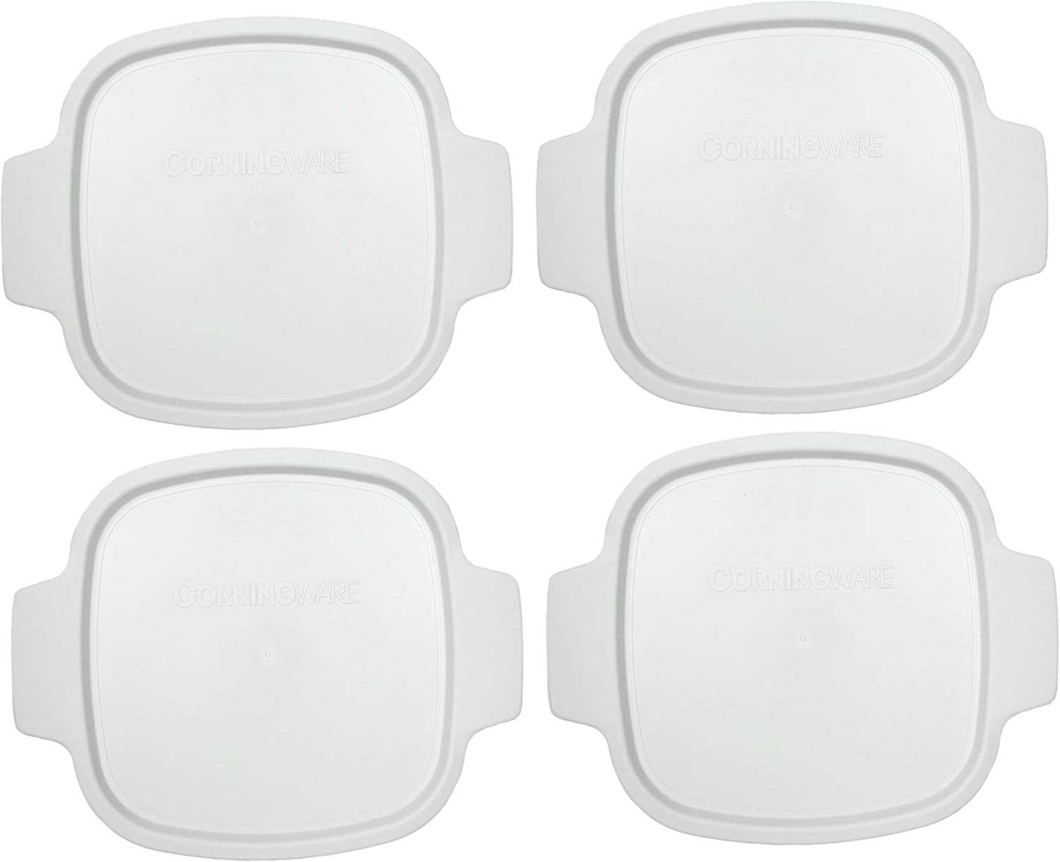 Stovetop A-1-PC 1.5 Quart Square White Plastic Lid - 4 Pack