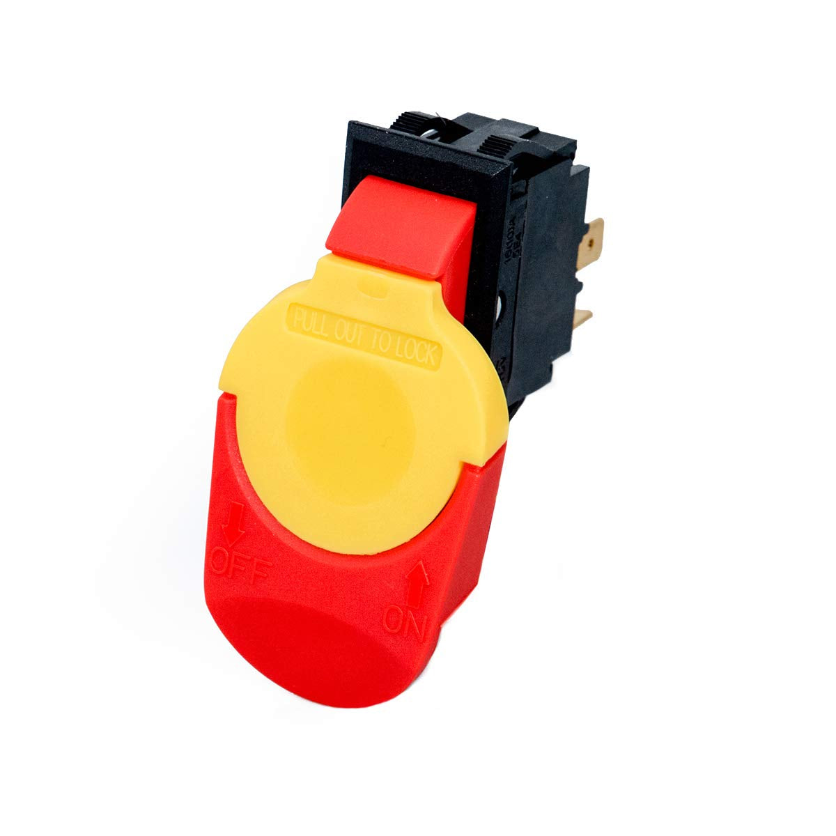 120/230V Dual Voltage Safety Paddle Switch, 1HP Smart Switch W/Removable Locking Key. Fits Table Saw, Drill Press, and Disc Sanders, Power Tool Safe Guard (71390)