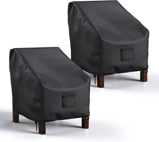 Patio Chair Covers Waterproof,  Lounge Deep Seat Cover, Heavy Duty Outdoor Lawn Patio Furniture Covers (31" W X 38" D X 30" H - 2 Pack)