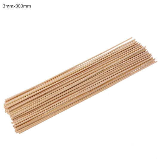 2024 New 50Pcs Wooden Plants Grow Support Bamboo Sticks Garden Flower Support Stick Cane