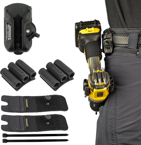 Tool Holster - Improve the Way You Carry Your Power Drill, Driver, Multitool, Pneumatic, Multi-Tool and More on Your Belt - Compatible with All Major Tool Brands
