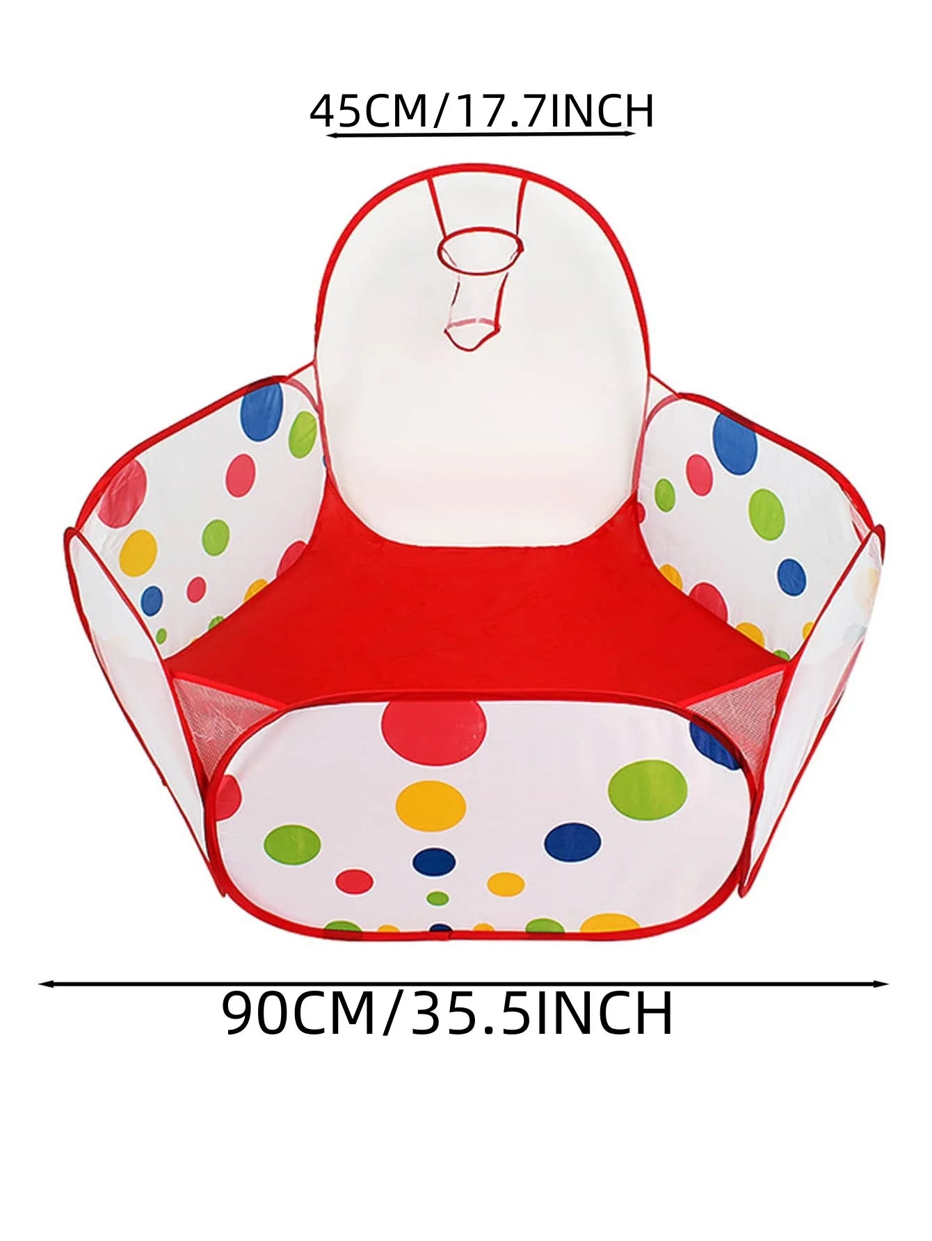 Children'S Ocean Ball Pool with Basketball Basket Play Tent Playhouse with Basketball Hoop for Boys Girls Kids (Excluding Ball)