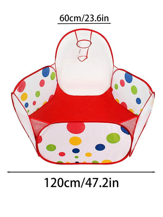 Children'S Ocean Ball Pool with Basketball Basket Play Tent Playhouse with Basketball Hoop for Boys Girls Kids (Excluding Ball)