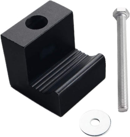 Universal Premium Heavy Duty Tool Box Tie down Aluminum J Hook Crossover Toolbox Pickup Pair (2 PCS, Black)